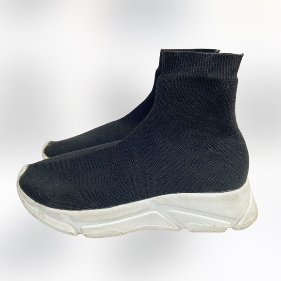 Steve Madden Bitten High Top Sneakers, Black Size 8.5 - Picture 5 of 10